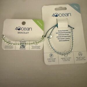 4Ocean Beaded Bracelets – Sea Turtle & Dolphin | New with Tags
